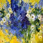 Blue Flowers by Bobbie Burgers